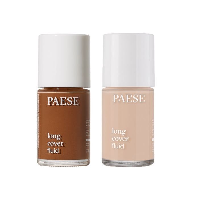 PAESE Long Cover Fluid Foundation Comparison